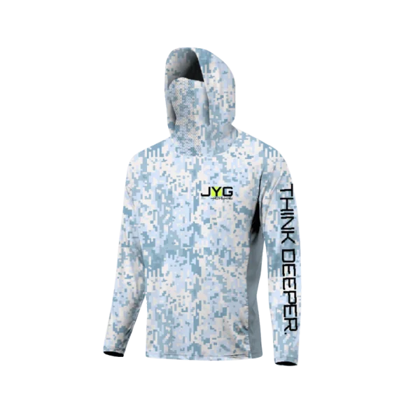 JYG Pro - Αντηλιακό Μπλουζάκι UV 50+ UPF Με Κουκούλα DIGI CAMO